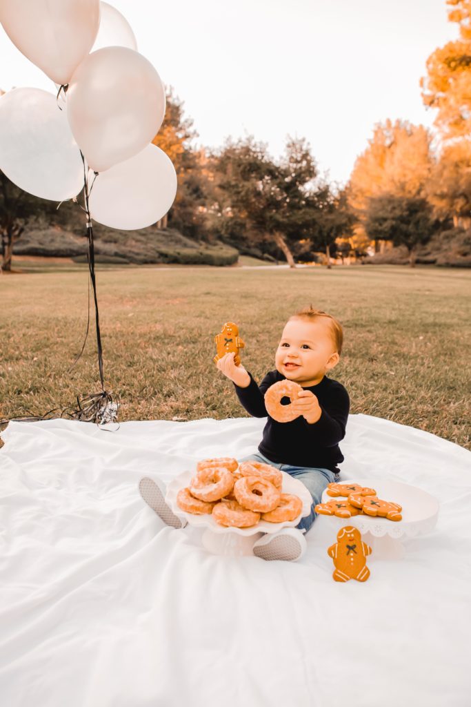 One year old donut session